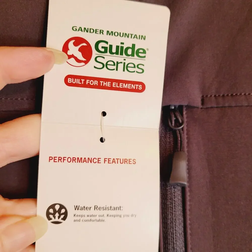 New Gander Mountain black full zip soft shell utility jacket size XL Gorpcore